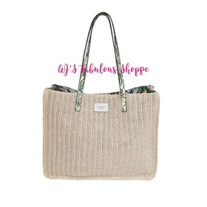 Victoria's Secret Woven Tote Bag NWT